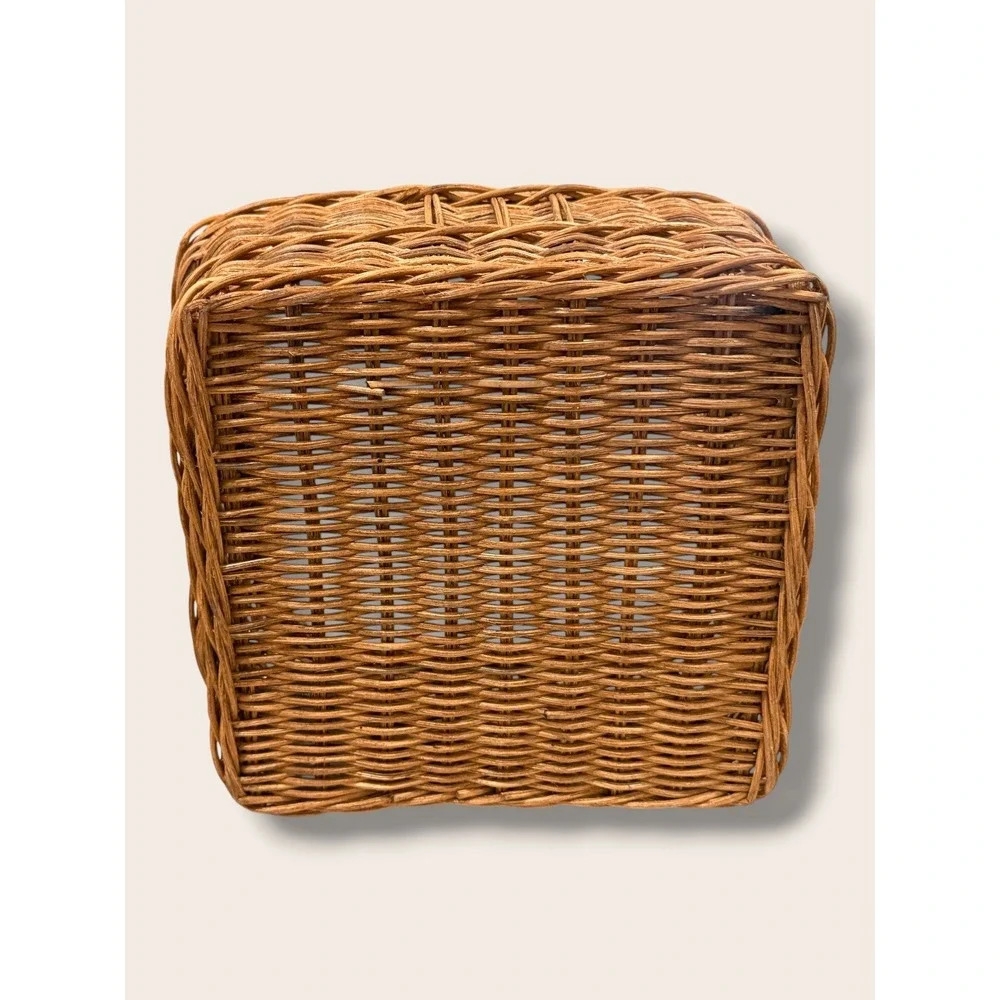 Medium Square Rattan Harvest Basket Brown - Threshold Studio McGee, Target